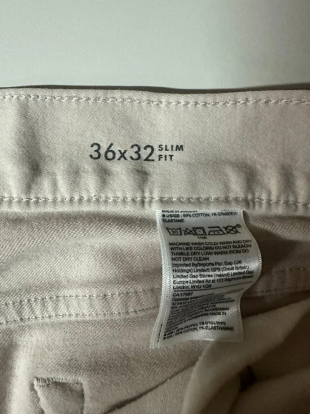 Banana Republic Traveler Light Stone Denim Jeans 5-Pocket 36x32 Slim Fit